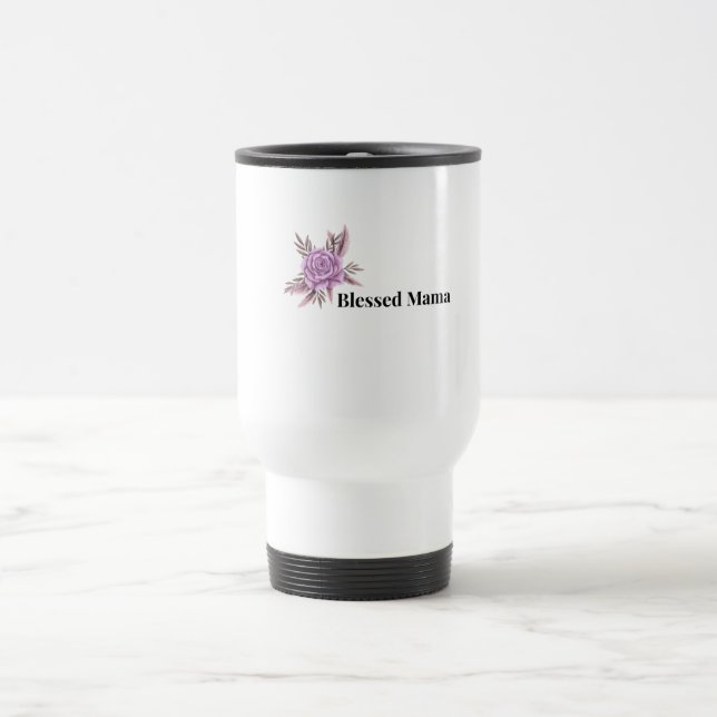 Caneca Térmica Blessed Mama Floral Coffee Mug (Centro)