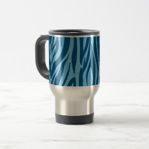 Caneca Térmica Blue Zebra Stripes