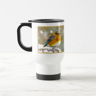 Caneca Térmica Bluebird oriental na neve - Foto original