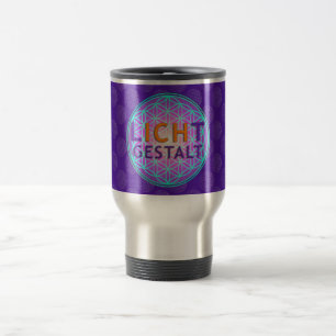 Caneca Térmica Blume Des Lebens Lichtgestalt padrão violeta