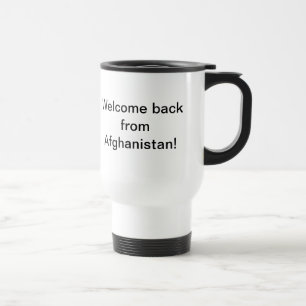 Caneca Térmica Boa vinda para trás de Afeganistão