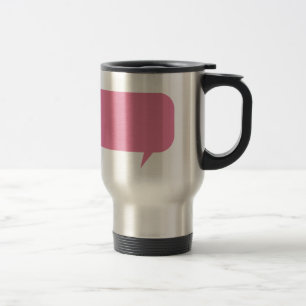 Caneca Térmica Boca cor-de-rosa de fala costume dizer presente pe