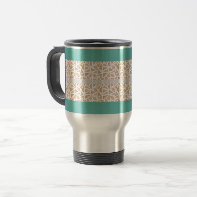 Caneca Térmica Boho Pattern Design (Frente Esquerda)