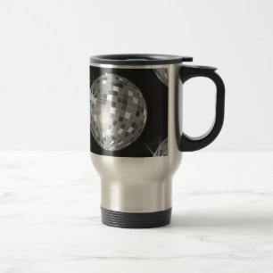 Caneca Térmica bola de disco prateado