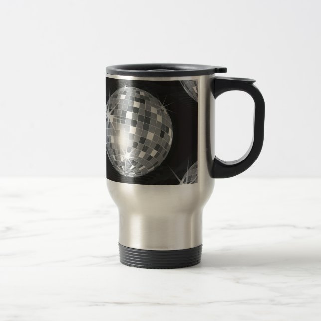 Caneca Térmica bola de disco prateado (Direita)
