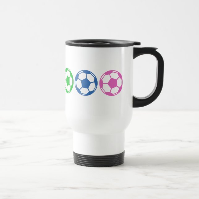 Caneca Térmica Bolas de Futebol do Arco-Íris (Direita)