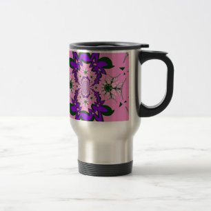 Caneca Térmica Bonito bebê rosa, cor-de-rosa púrpura, motif