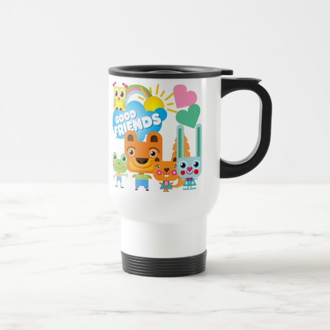 Caneca Térmica Bons amigos dos animais (Direita)