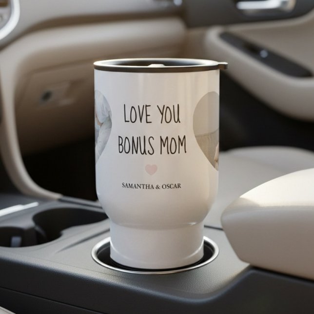 Caneca Térmica Bônus da Mamãe Personalizado com Presente de Foto (Criador carregado)