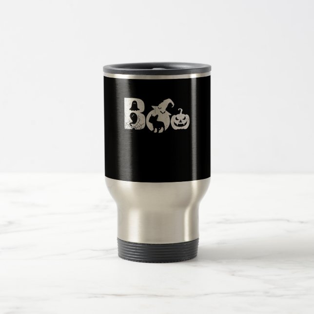 Caneca Térmica Boo Halloween Costume French Bulldog Gifts (Centro)