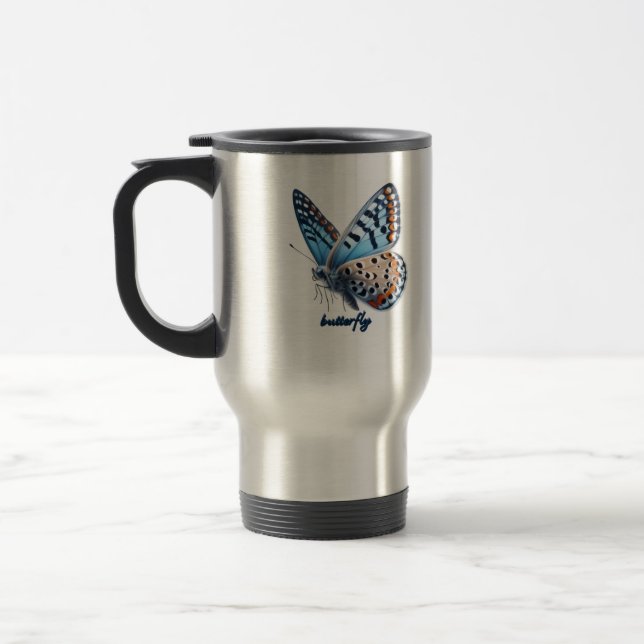Caneca Térmica Borboleta (Esquerda)