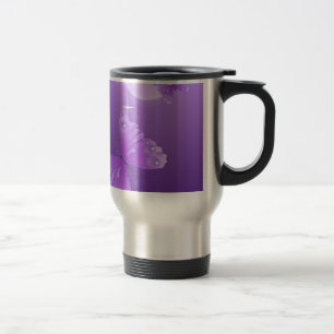 Caneca Térmica borboleta-69998 cartoon borboleta branca roxa vec