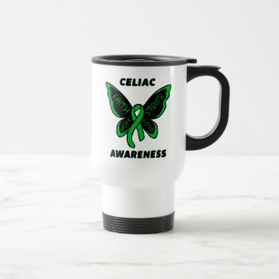 Caneca Térmica Borboleta/Consciência... Celiac 