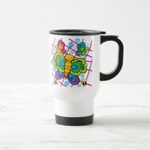 Caneca Térmica Borboletas