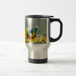 Caneca Térmica Borboletas e flores - Realistas