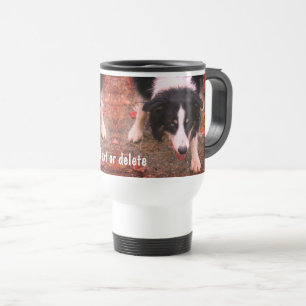 Caneca Térmica Borda Collie Stare Personalizada
