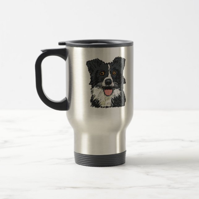 Caneca Térmica Border Collie (Esquerda)