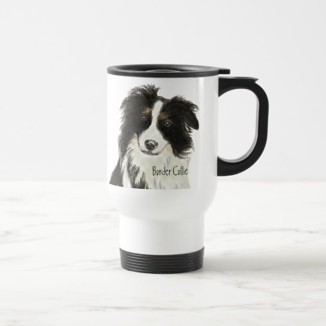 Caneca Térmica Border Collie Dog o (Direita)