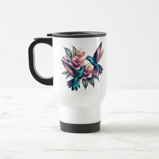 Caneca Térmica Borracha e flor (Esquerda)