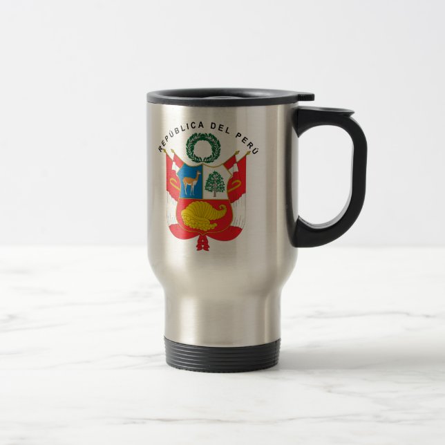 Caneca Térmica Brasão de Peru (Direita)