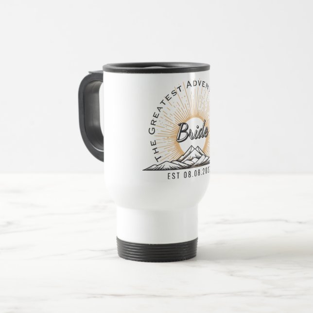 Caneca Térmica Bride The Greatest Adventure Begins Personalized (Frente Esquerda)
