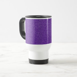 Caneca Térmica Brilhante Roxo, Espontilha, Fundo Da Brilho