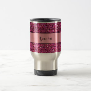 Caneca Térmica Brilho cor-de-rosa Sparkly