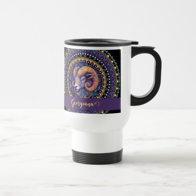 Caneca Térmica Brincadeiras Símicas Personalizadas Zodiac Dot Man (Direita)