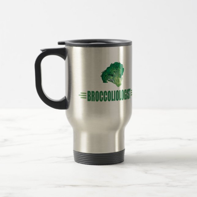 Caneca Térmica Brócolis Engraçado (Esquerda)