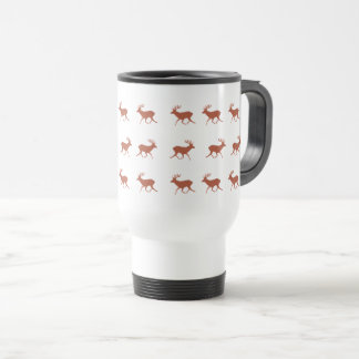 Caneca Térmica Brown Deer Walking - Padrão Festivo