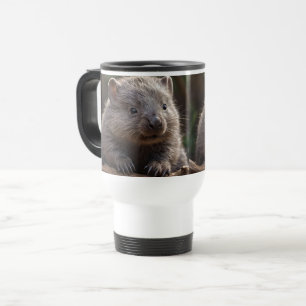 Caneca Térmica Brown Fluffy Baby Australian Wombat