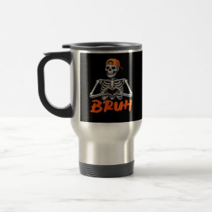 Caneca Térmica Bruh Skeleton Halloween Men Cl