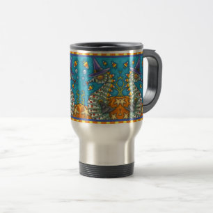 CANECA TÉRMICA BRUXAS DE MAR DE CANDY, SOB O CAMPO MARÍTIMO