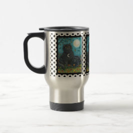CANECA TÉRMICA BUBO E PYEWACKET, GATOS NEGROS VIAGEM