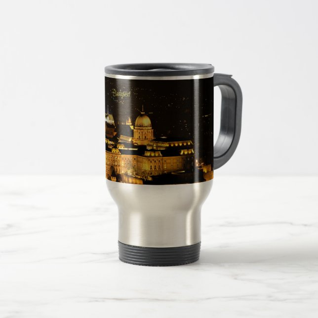 Caneca Térmica Budapeste à Noite (Frente Esquerda)
