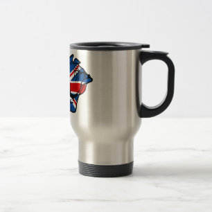 Caneca Térmica Buldogue de Union Jack