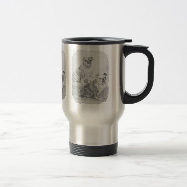 Caneca Térmica Buldogues, Levi e Bella ingleses (Direita)