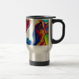 Caneca Térmica bull terrier vermelho e branco 2
