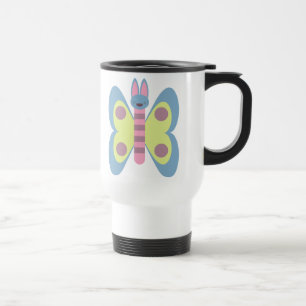 Caneca Térmica Bunny Borboleta Coelhinho Híbrido Adorável Kawaii