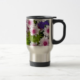 Caneca Térmica Buquê de flores coloridas de primavera