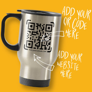 Caneca Térmica Business Scan Me QR Code Website Modern Simple