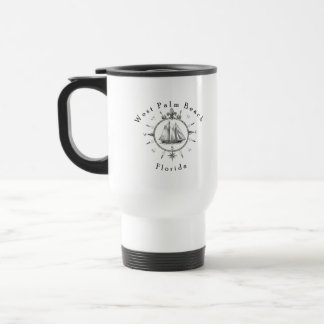 Caneca Térmica Bússola Náutica de West Palm Beach Flórida