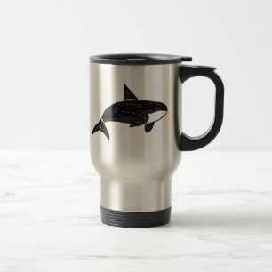 Caneca Térmica C.A. baleia de assassino artística