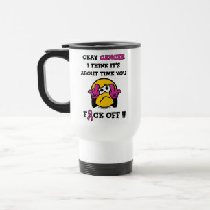 Caneca Térmica C#CA DAQUI...Câncer de Mama