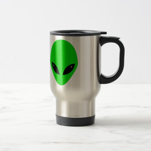 Caneca Térmica Cabeça de Alien Verde (Direita)