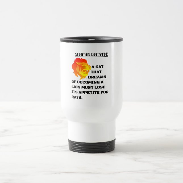 Caneca Térmica Cabeça de Leão Rugindo (Centro)