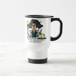 Caneca Térmica Cabelo escuro do efeito secundário da