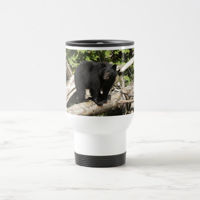 Caneca Térmica Caça ao Urso Negro Selvagem Foto (Centro)