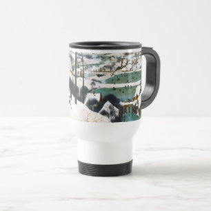 Caneca Térmica Caçadores na Paisagem da Neve Pieter Bruegel