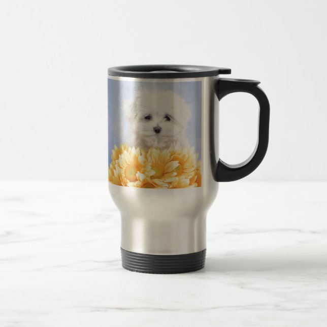 Caneca Térmica cachorrinho maltês (Direita)